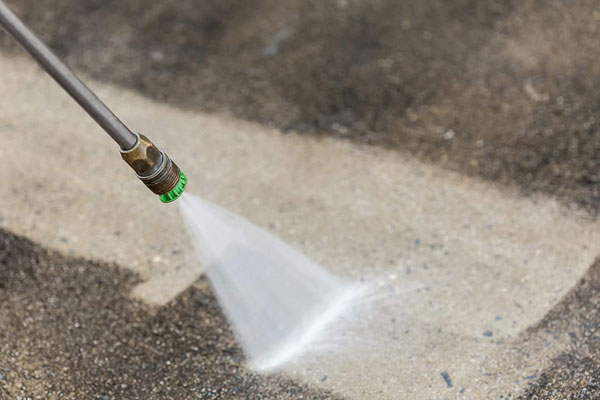Pressure Washing Concrete Floor Cleaning Process
