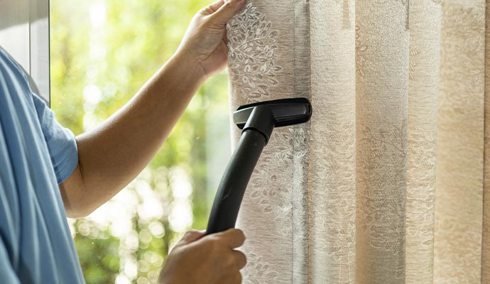 Professional curtain cleaning